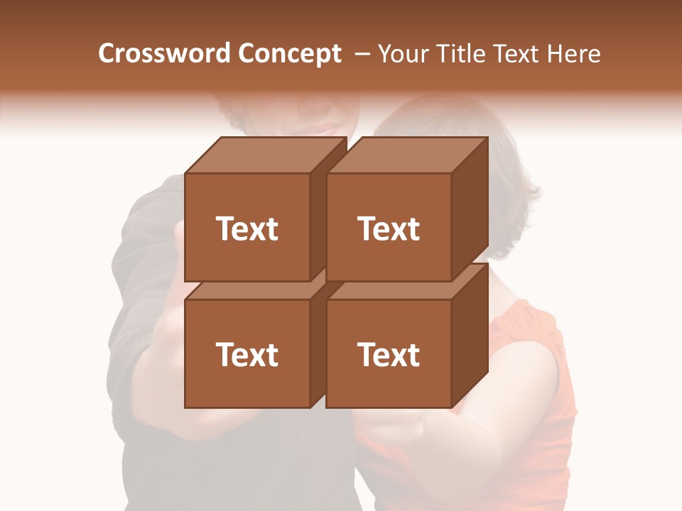 Female Finger Women PowerPoint Template