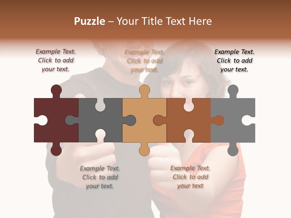 Female Finger Women PowerPoint Template