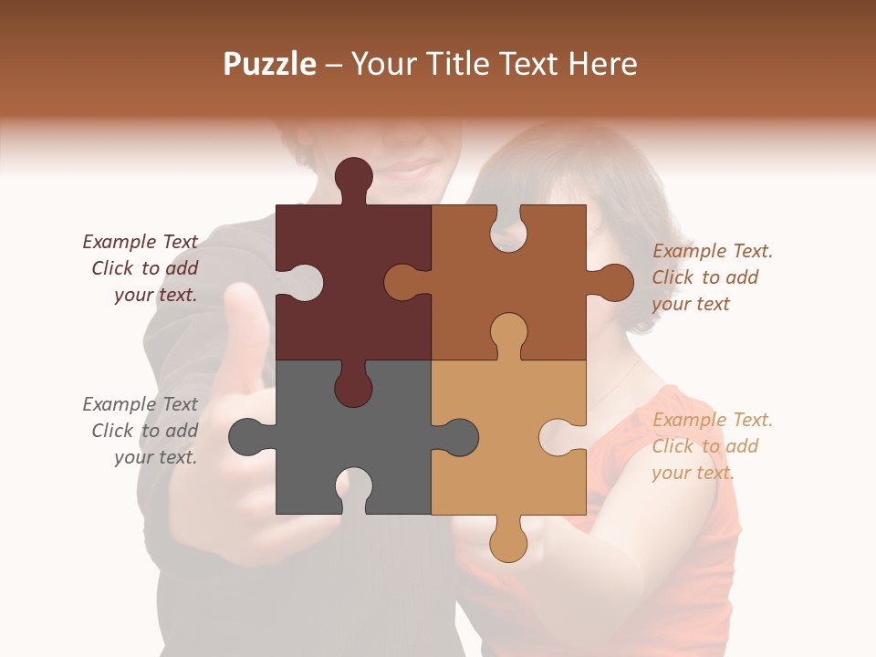 Female Finger Women PowerPoint Template