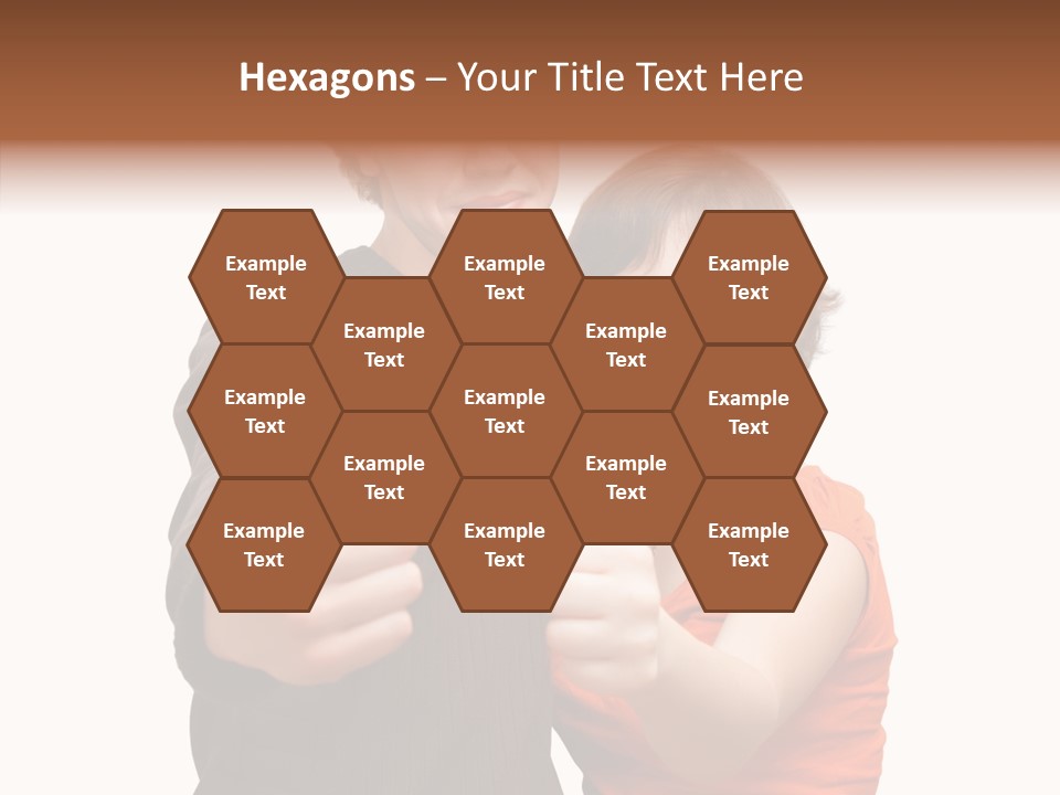 Female Finger Women PowerPoint Template