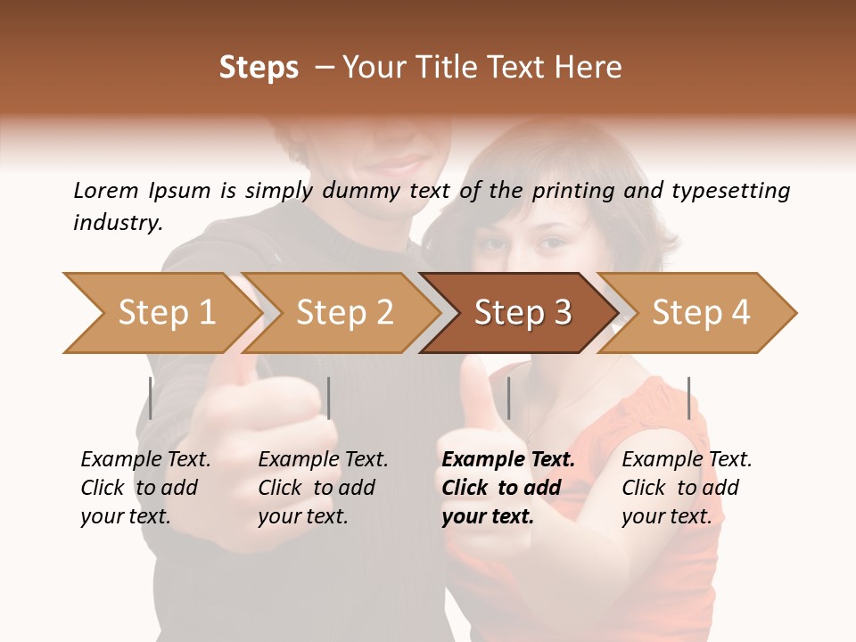 Female Finger Women PowerPoint Template