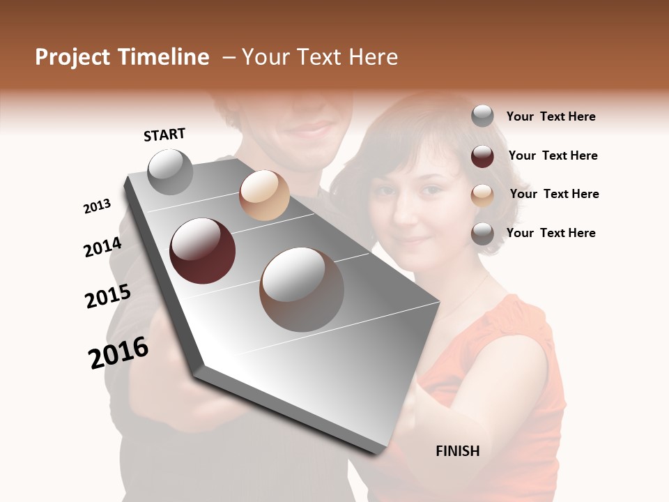 Female Finger Women PowerPoint Template