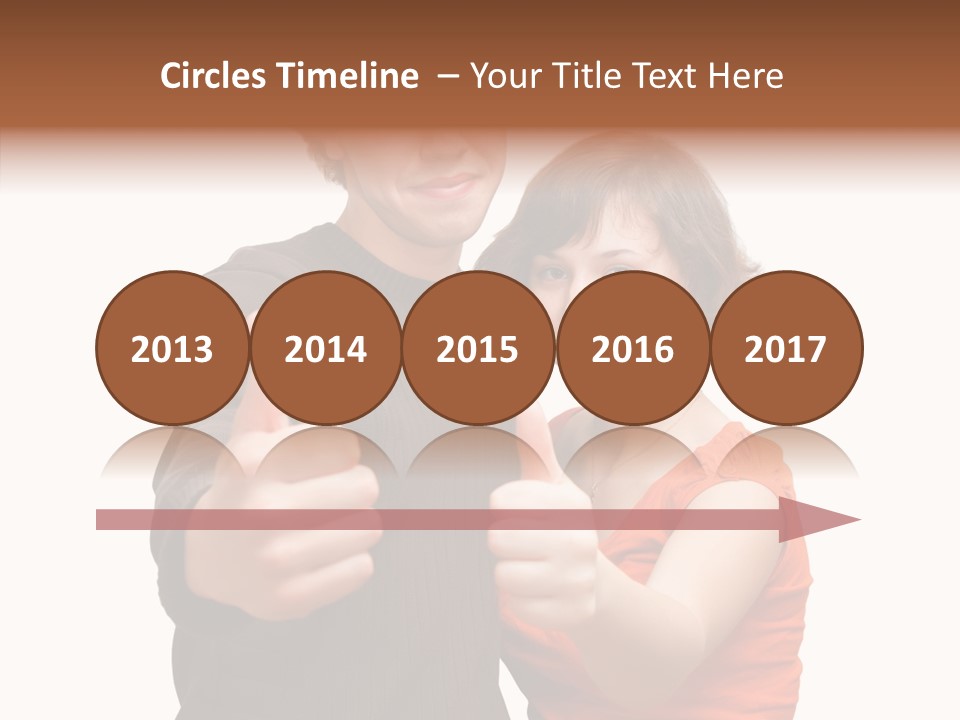 Female Finger Women PowerPoint Template