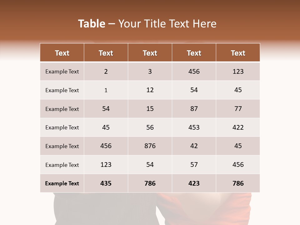 Female Finger Women PowerPoint Template