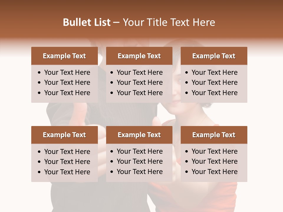 Female Finger Women PowerPoint Template