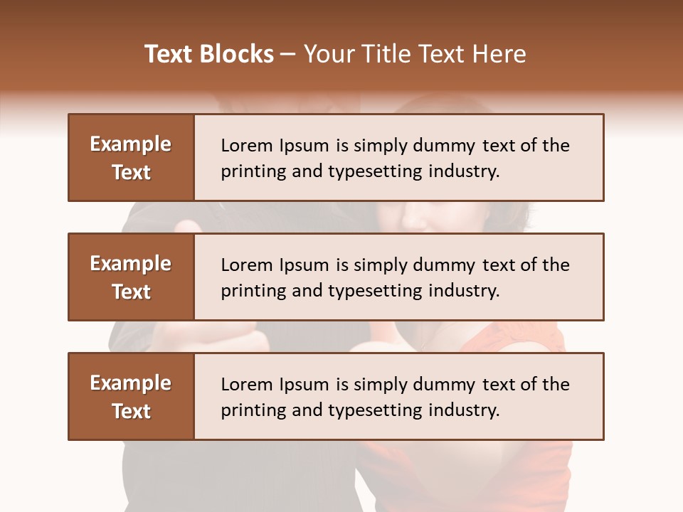 Female Finger Women PowerPoint Template
