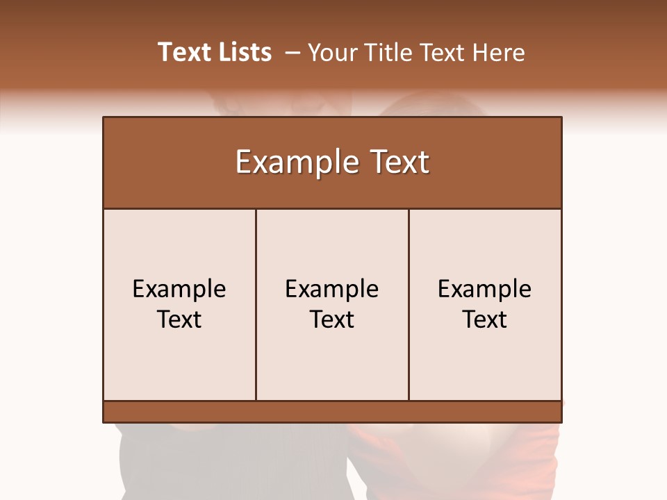 Female Finger Women PowerPoint Template