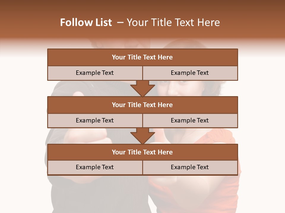 Female Finger Women PowerPoint Template