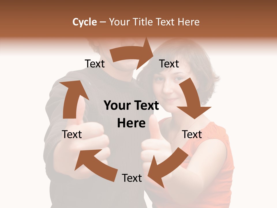 Female Finger Women PowerPoint Template