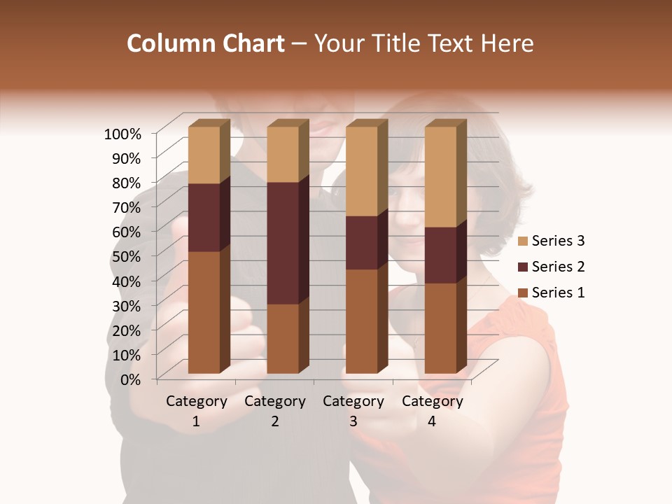 Female Finger Women PowerPoint Template