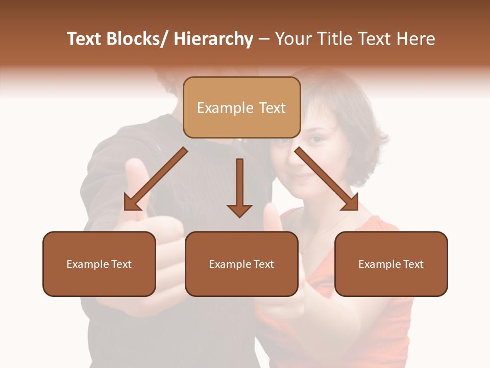 Female Finger Women PowerPoint Template