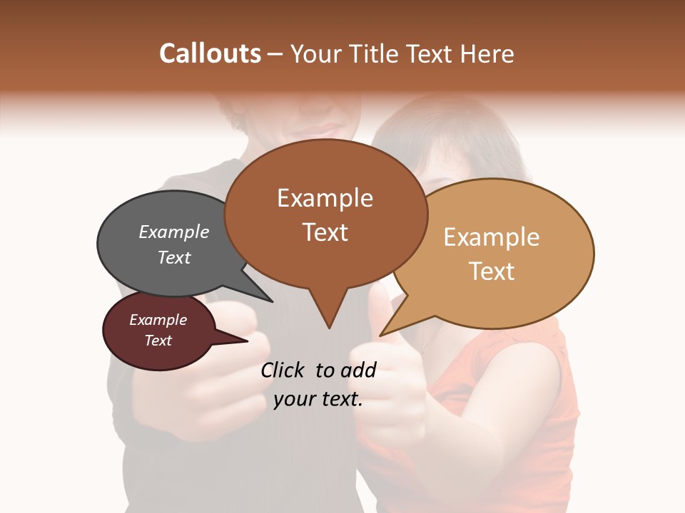 Female Finger Women PowerPoint Template