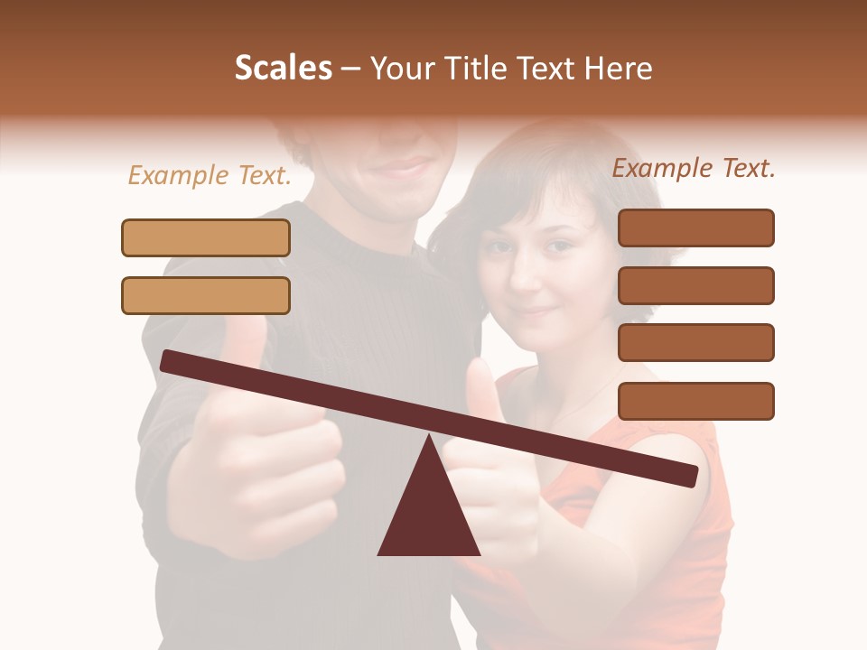 Female Finger Women PowerPoint Template