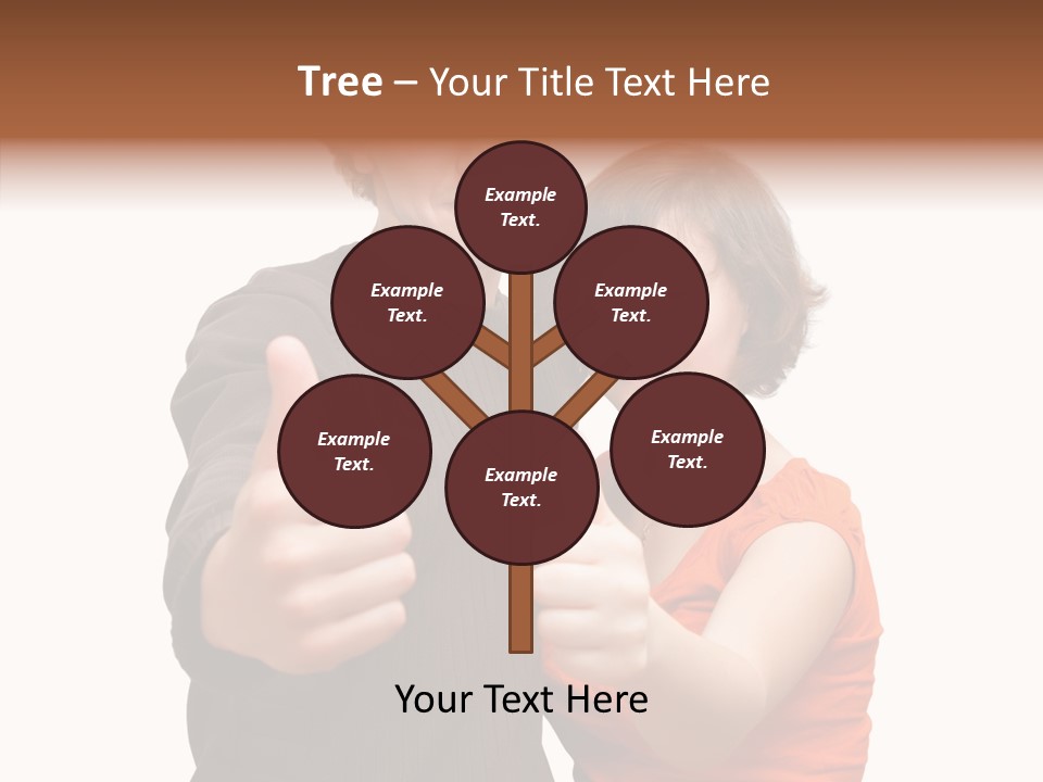 Female Finger Women PowerPoint Template