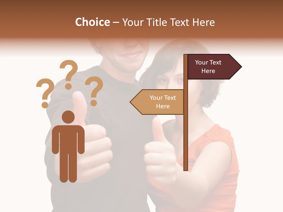 Female Finger Women PowerPoint Template