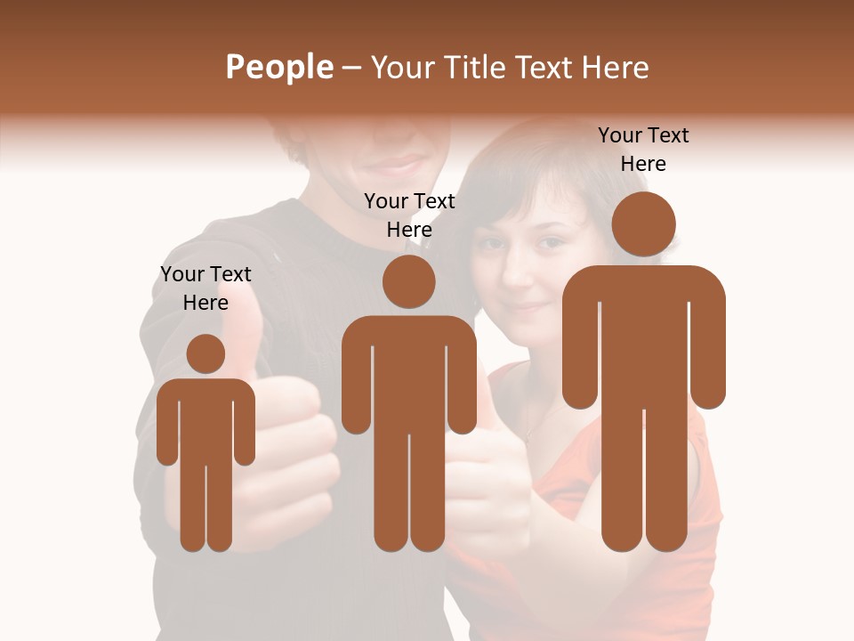 Female Finger Women PowerPoint Template