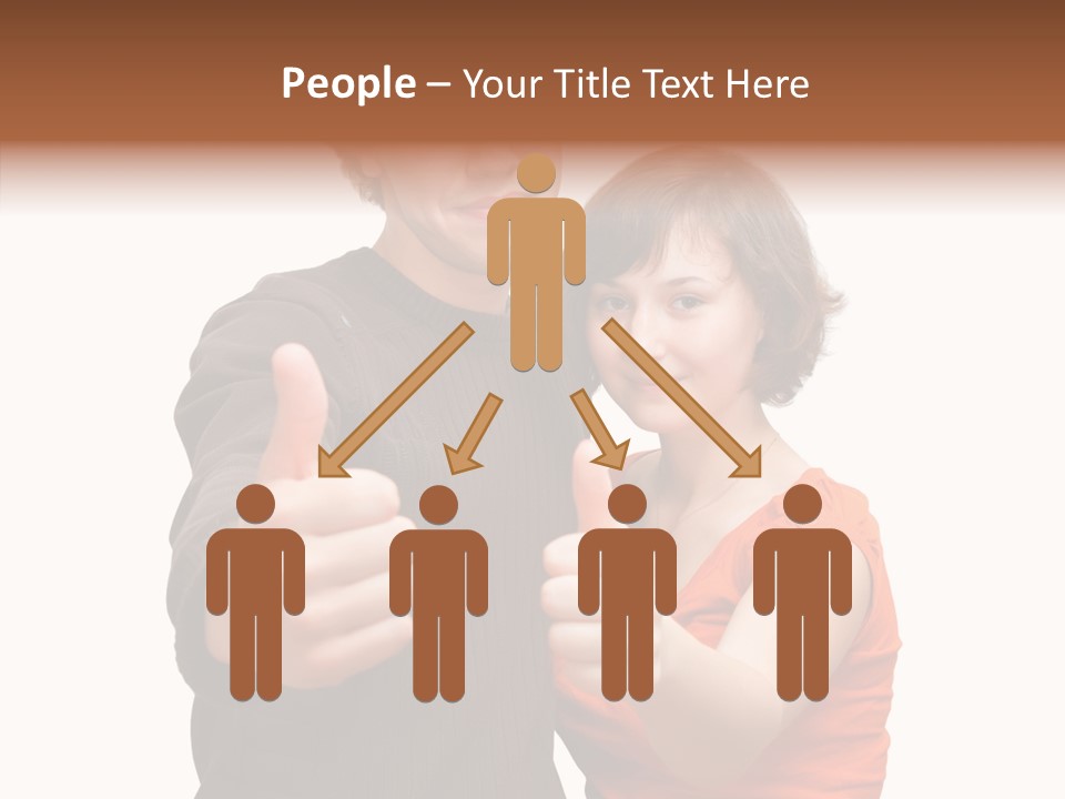 Female Finger Women PowerPoint Template