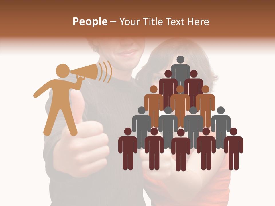 Female Finger Women PowerPoint Template