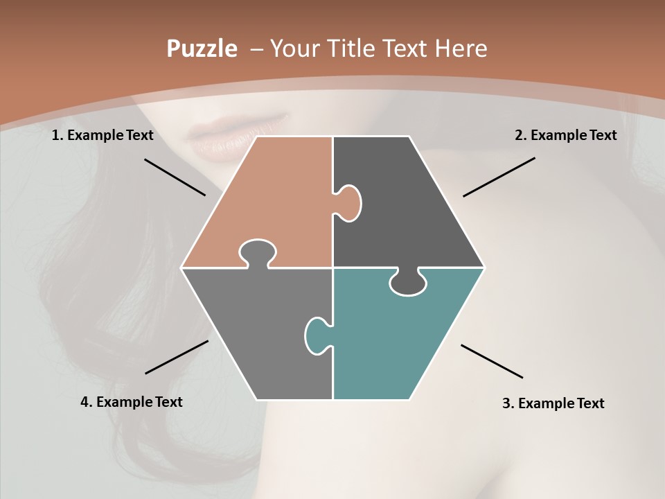 Purity Lips Hair PowerPoint Template