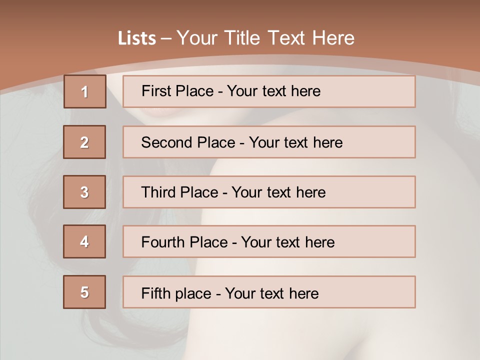 Purity Lips Hair PowerPoint Template