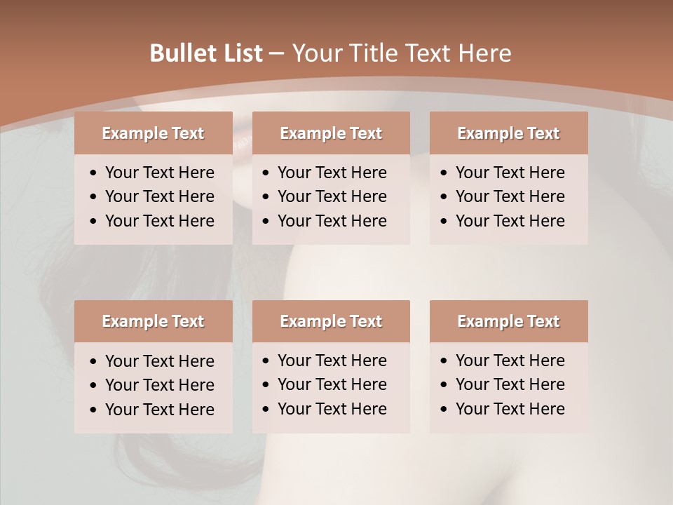 Purity Lips Hair PowerPoint Template