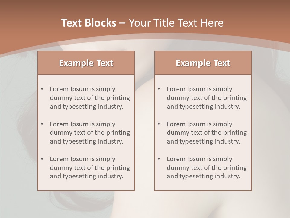 Purity Lips Hair PowerPoint Template