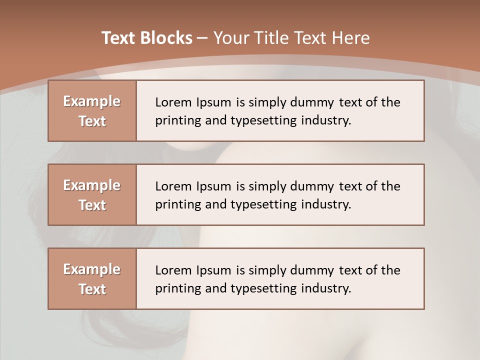 Purity Lips Hair PowerPoint Template