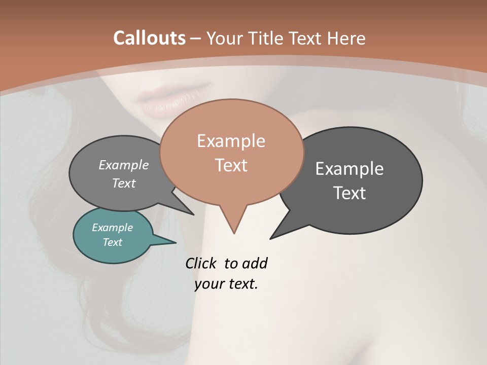 Purity Lips Hair PowerPoint Template