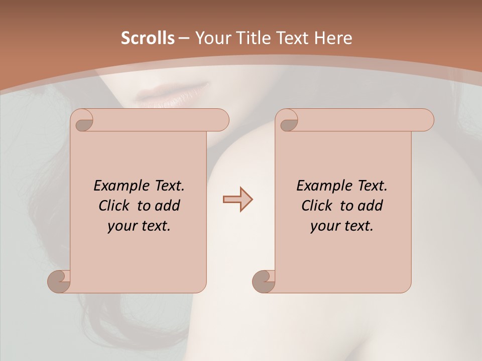 Purity Lips Hair PowerPoint Template