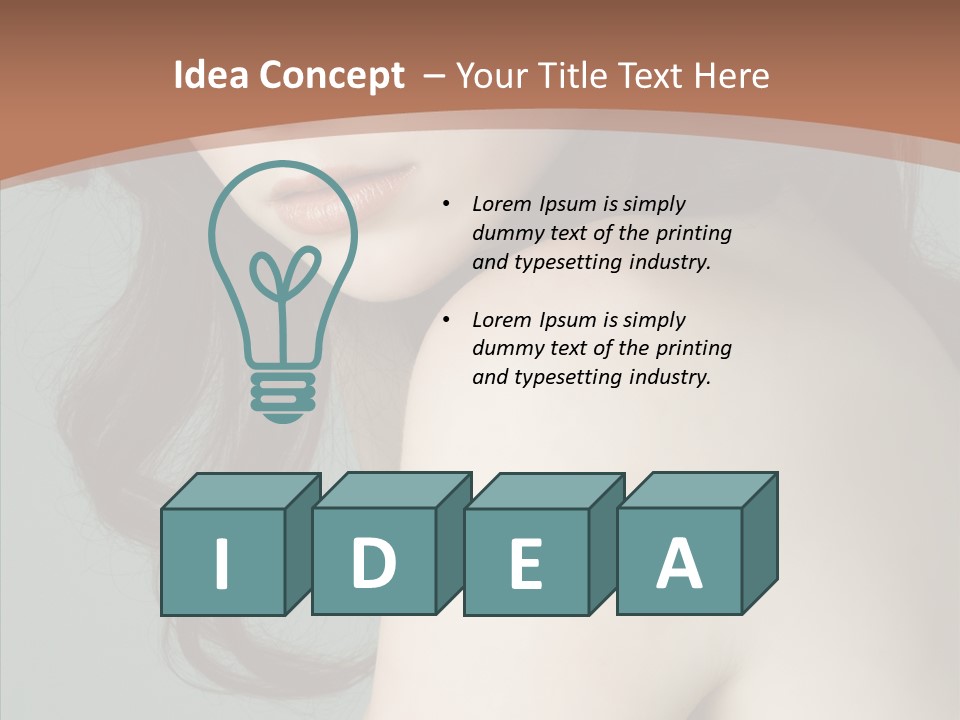 Purity Lips Hair PowerPoint Template