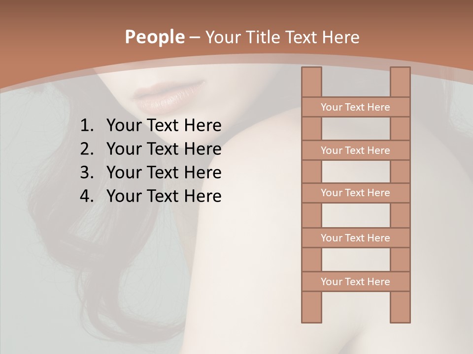 Purity Lips Hair PowerPoint Template