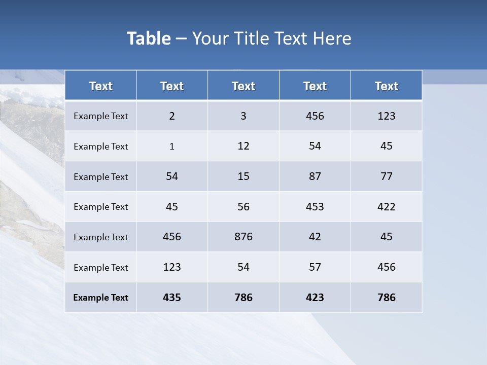 Resorts Board Outdoors PowerPoint Template
