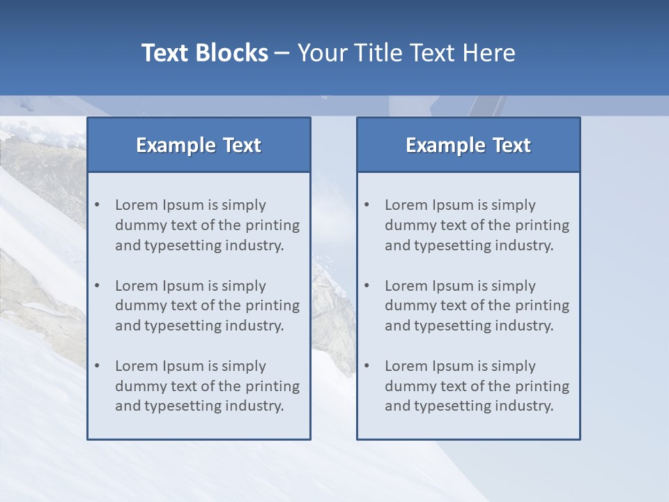 Resorts Board Outdoors PowerPoint Template