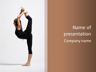 Gymnastic Performer Moving PowerPoint Template