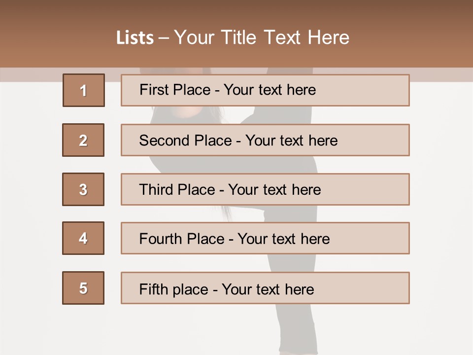 Gymnastic Performer Moving PowerPoint Template