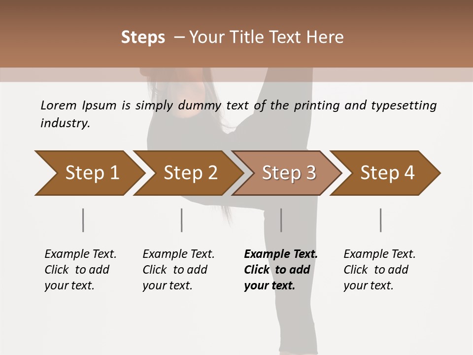 Gymnastic Performer Moving PowerPoint Template