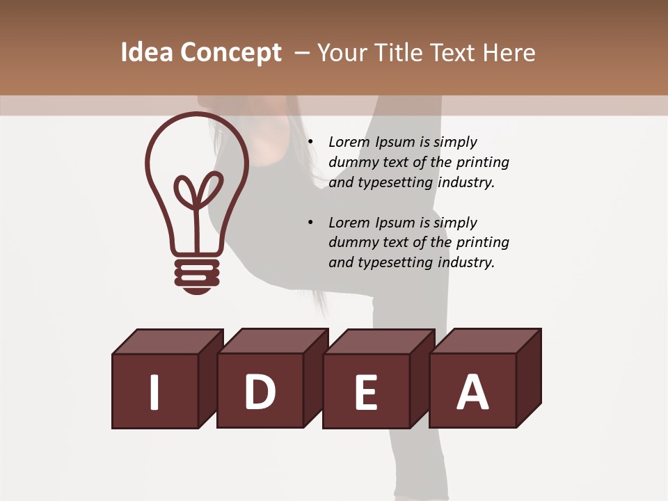 Gymnastic Performer Moving PowerPoint Template