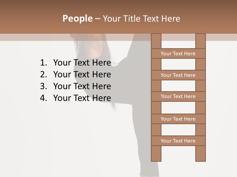 Gymnastic Performer Moving PowerPoint Template