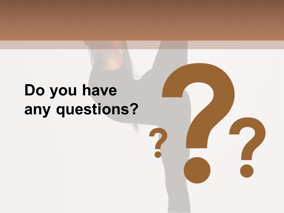 Gymnastic Performer Moving PowerPoint Template