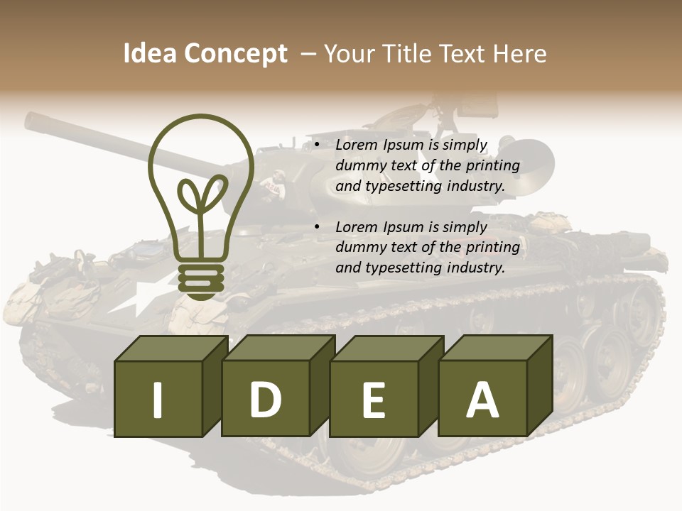 Tracked World Rat PowerPoint Template