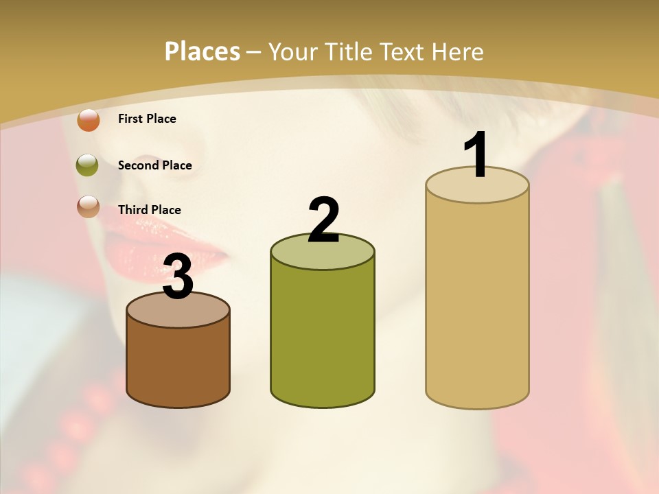 Beautiful Lips Cute PowerPoint Template