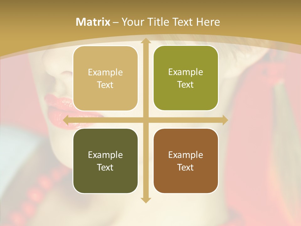 Beautiful Lips Cute PowerPoint Template