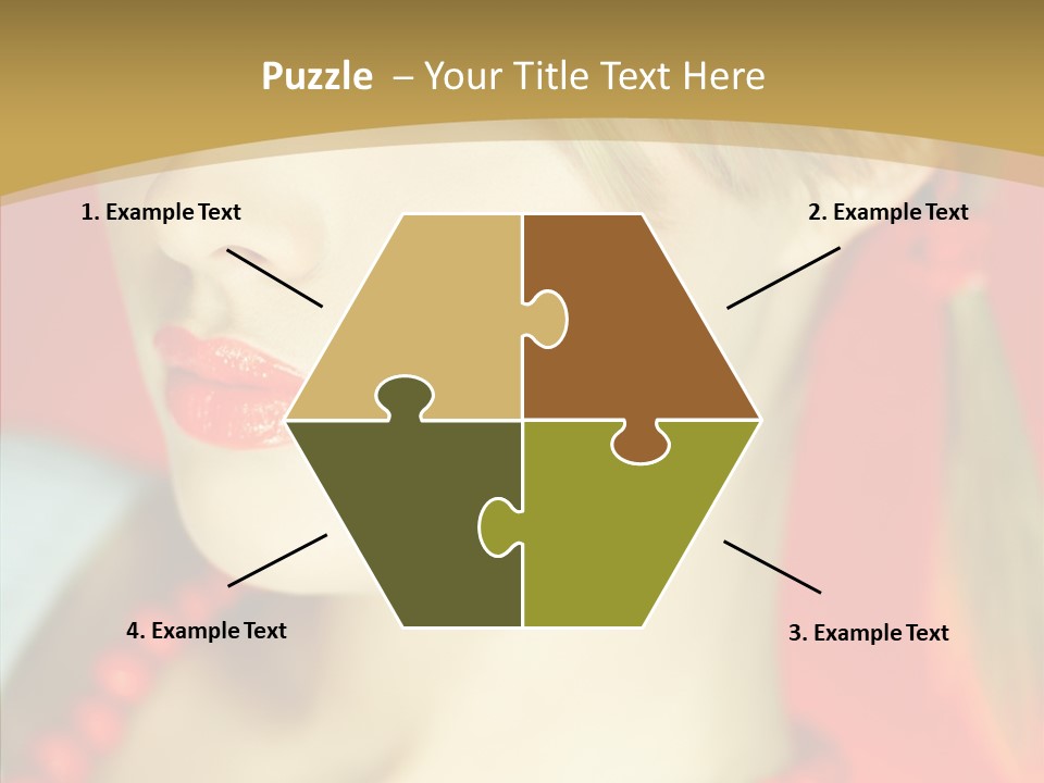 Beautiful Lips Cute PowerPoint Template