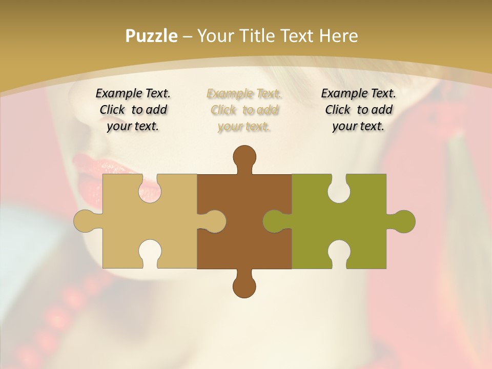 Beautiful Lips Cute PowerPoint Template