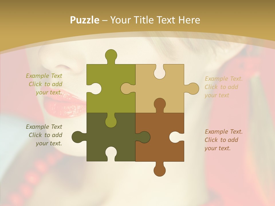 Beautiful Lips Cute PowerPoint Template