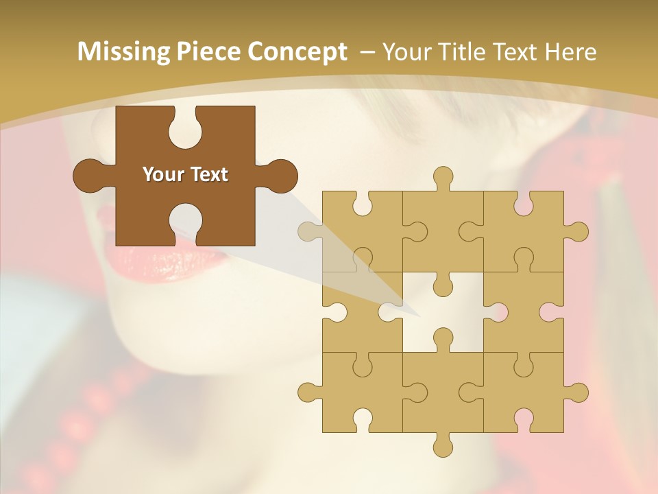 Beautiful Lips Cute PowerPoint Template