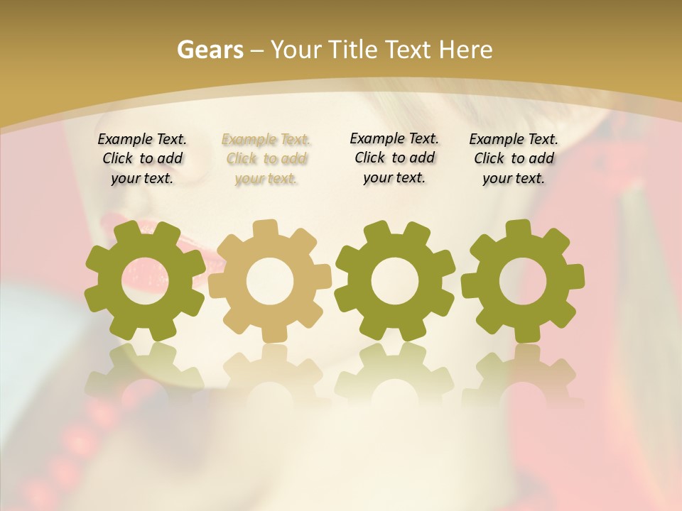 Beautiful Lips Cute PowerPoint Template