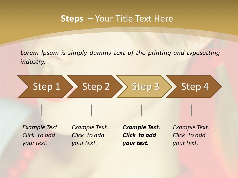Beautiful Lips Cute PowerPoint Template