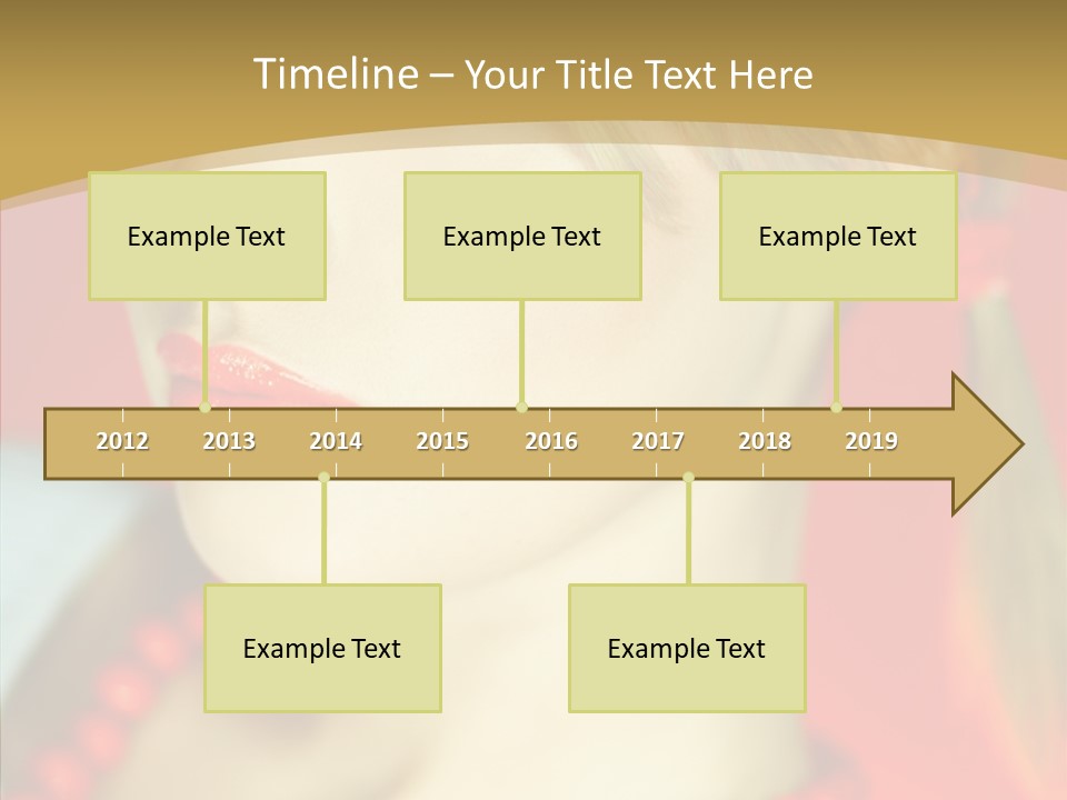 Beautiful Lips Cute PowerPoint Template