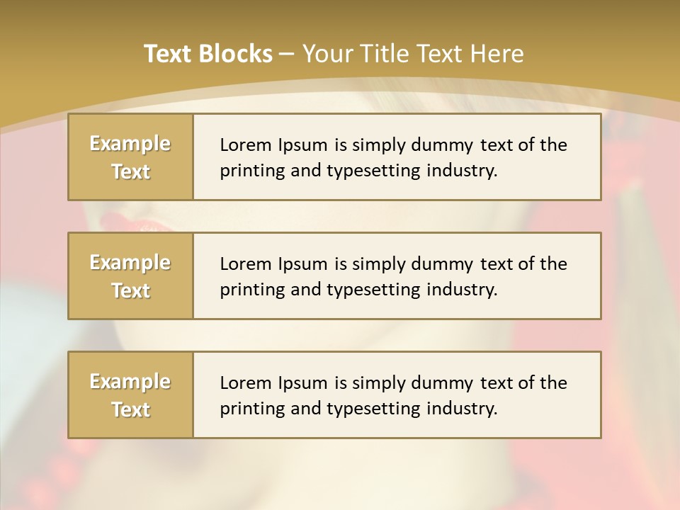 Beautiful Lips Cute PowerPoint Template